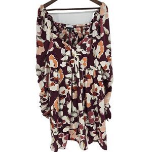 Eloquii Floral Sweetheart Neck Dress 18